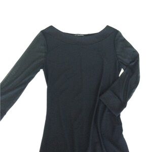 PRICE DROP! Elegant Feminine Black Sparkle and Mesh Top